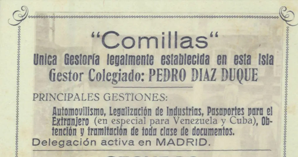Programa Bajada de La Virgen, 1945.